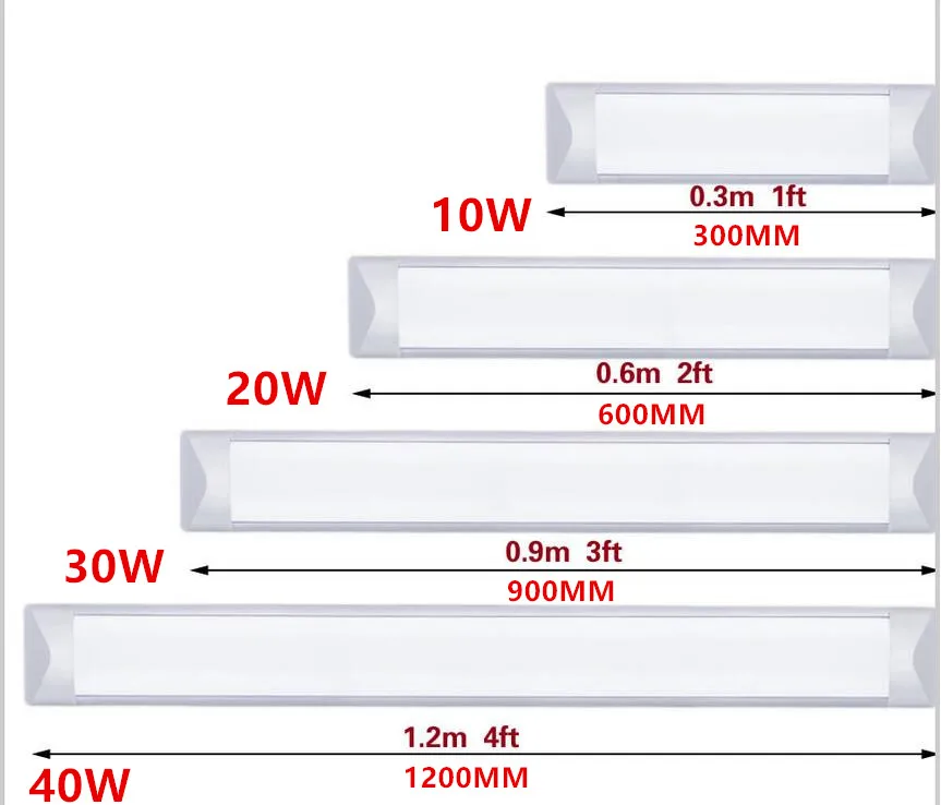 Explosion Proof T8 LED Tubes Batten Lights 1ft 2ft 3ft 4ft LED tri-proof Light Tube Replace Fixture Ceiling Grille Lamp