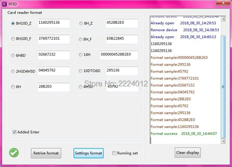 Lector de tarjetas IC RFID inteligente, sensor de proximidad USB de seguridad cambiable, soporte de personalización, formato digital 8-10, 13,56 mhz