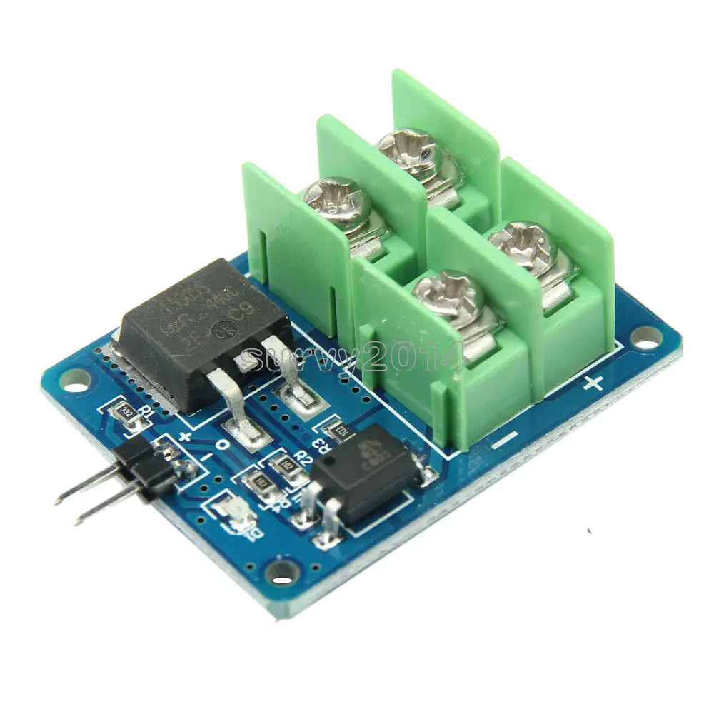 3V 5V Low Control High Voltage 12V 24V 36V switch Mosfet Module For Arduino Connect IO MCU PWM Control Motor Speed 22A