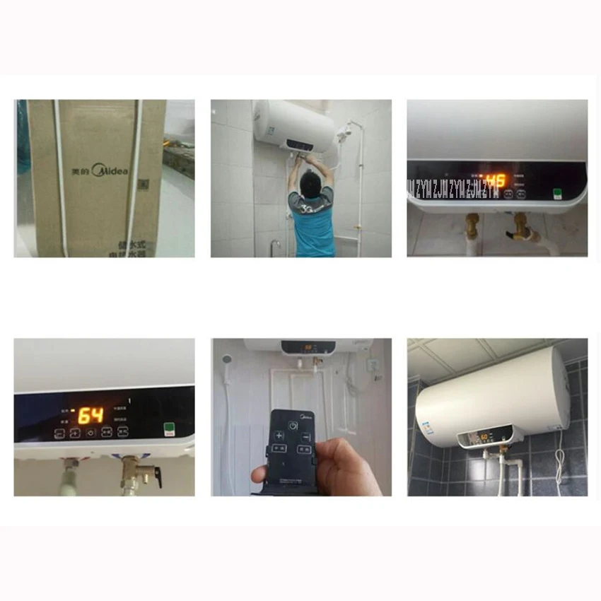 1 Máy Tính 60L 2100W Nước Nhà Tắm Nước Lưu Trữ Điện Nước Tập Màn Hình LCD Hiển Thị Nhiệt Độ Điều Khiển Từ Xa F60-15WB5(Y)