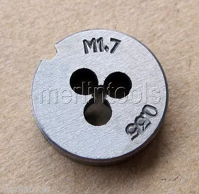 1.7mm x .35 metryczna matryca z prawej strony M1.7 x 0.35mm