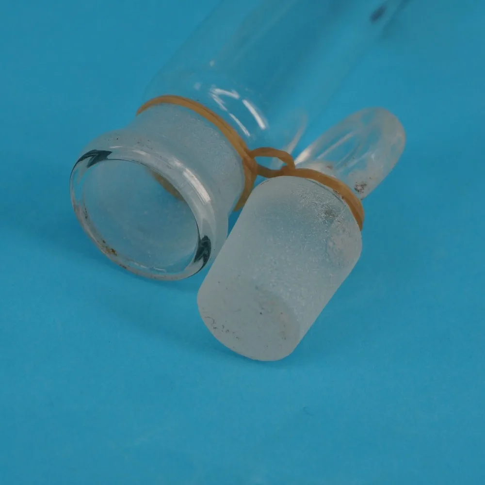 25ml Absolvierte Linie Lab Klar Glas Reagenzglas Runde Bottom mit Stopper