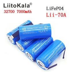 LiitoKala Lii-70A 32700 lifepo4 3.2v 7000mah 33A 55A weld strip for screwdriver battery electric bike powered+Nickel sheets