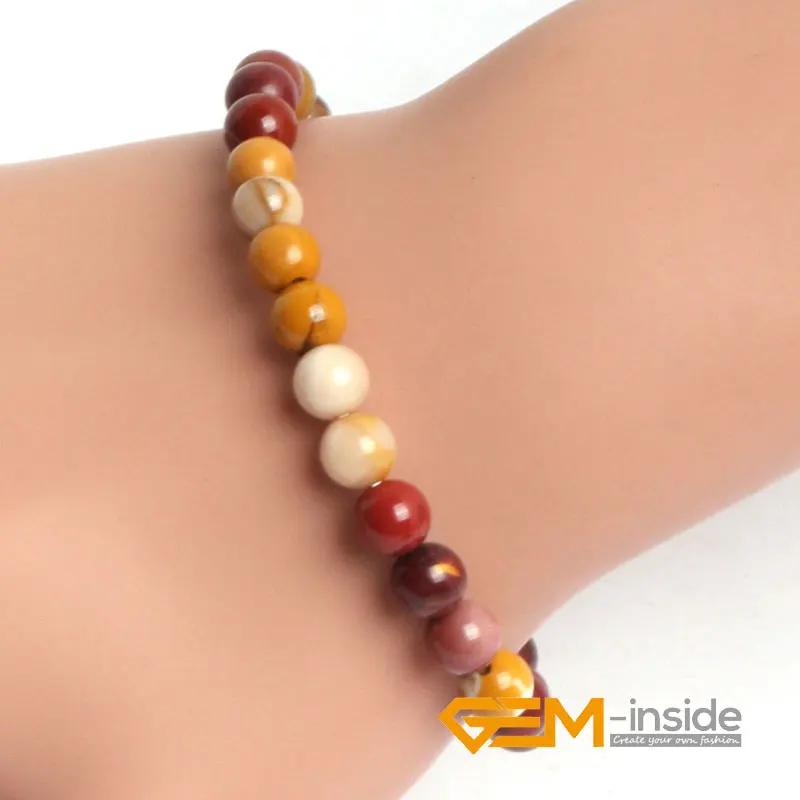 natural Mookaite Jaspe r stone beads bracelet natural stone beads bracelet DIY jewelry for women for gift Gift