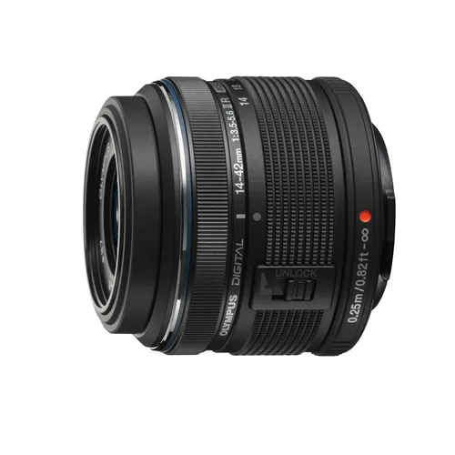 검은색 올림푸스 F3.5-5.6IIR M.ZUIKO 디지털 렌즈, 파나소닉용, EP2.EP3.EPL3.EPL5.EPM2, G3, GF3, GF5, GH1, GH2, GX1, 14-42mm