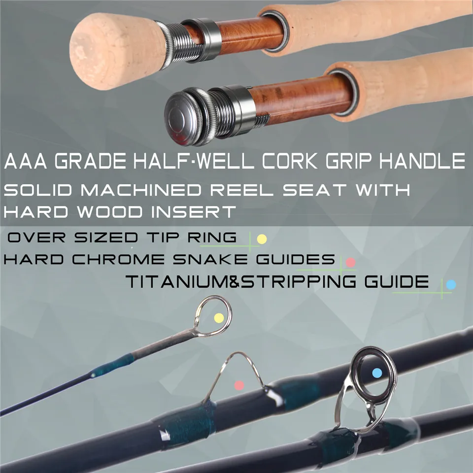 Maximumcatch V-Traveler 9FT 5-8wt Fly Fishing Rod Graphite IM10