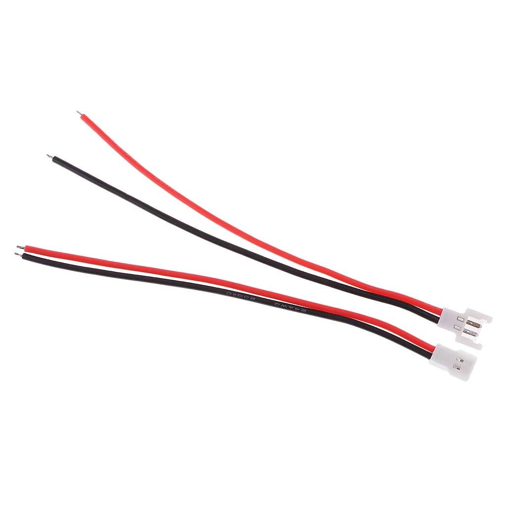 10PCS 3.7V Lipo Charging 51005 2 Pin Connector Male&Female with Wire for RC Toy