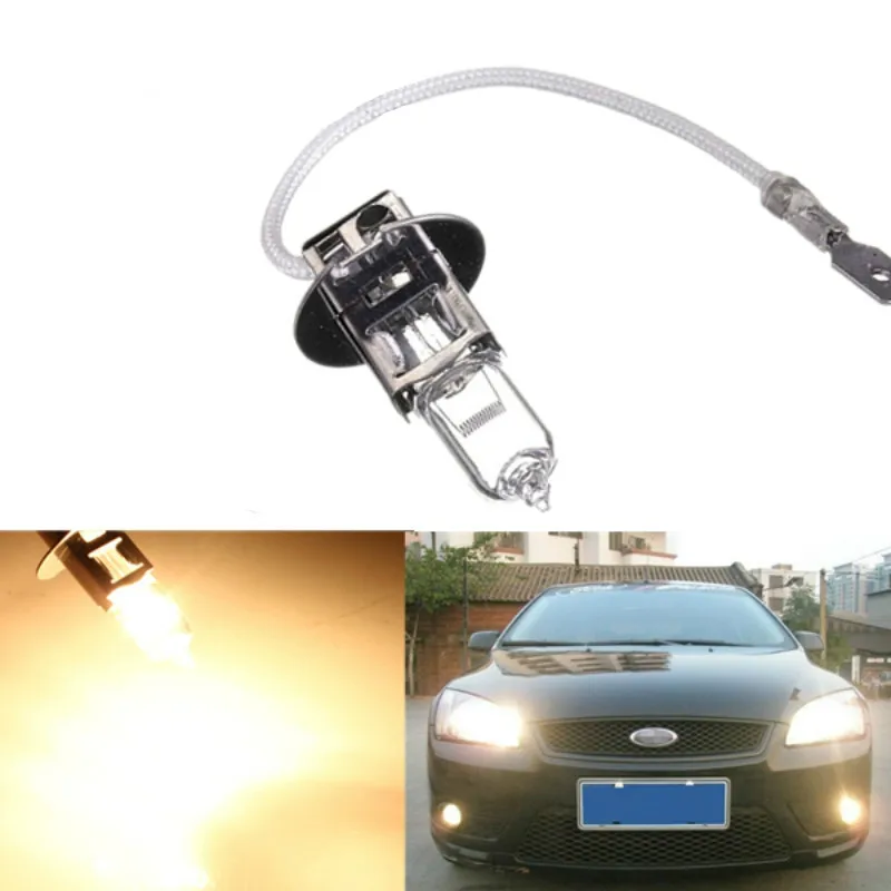 10 шт. H3 12 В 55 Вт 100 Вт 4300 К ксеноновый HID желтый светильник автомобильный головной светильник автомобильный Автомобильный головной светильник галогенные газовые лампы (DC 12V)
