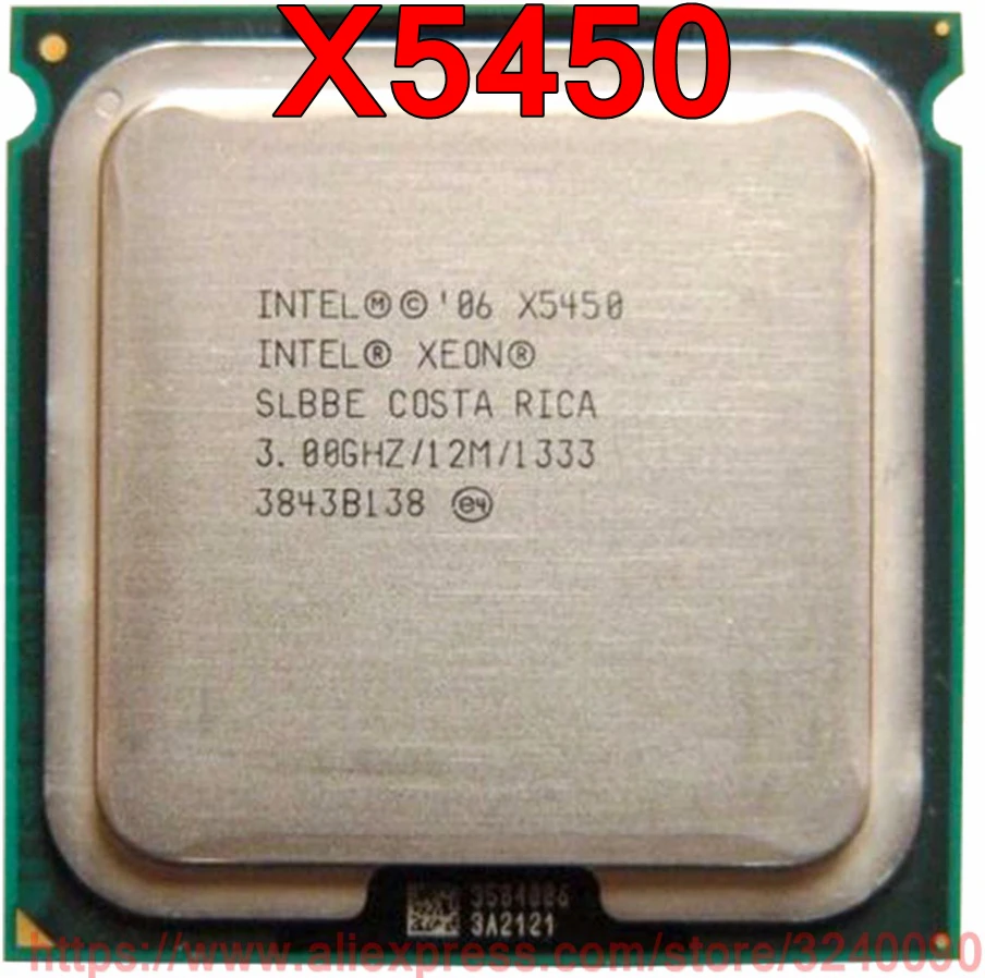 

Original Intel CPU Xeon X5450 Processor 3.00GHz/12M/1333MHz 120W Quad-Core Socket 771 free shipping speedy ship out