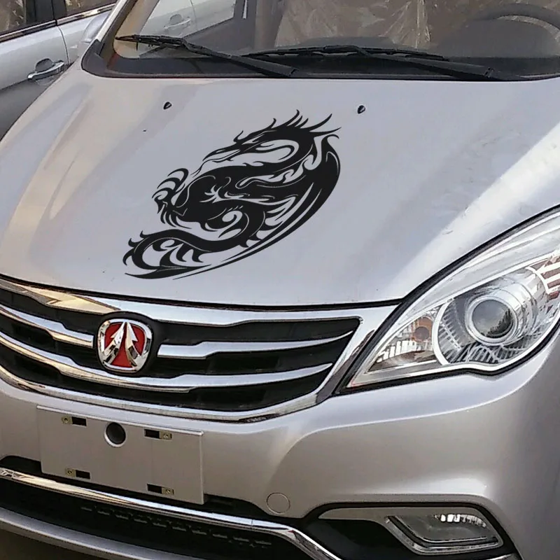 CHINESE DRAGON decoration sticker on car hood window bumpers,fashion die cut vinyl decals and stickers for opel/skoda/audi a4