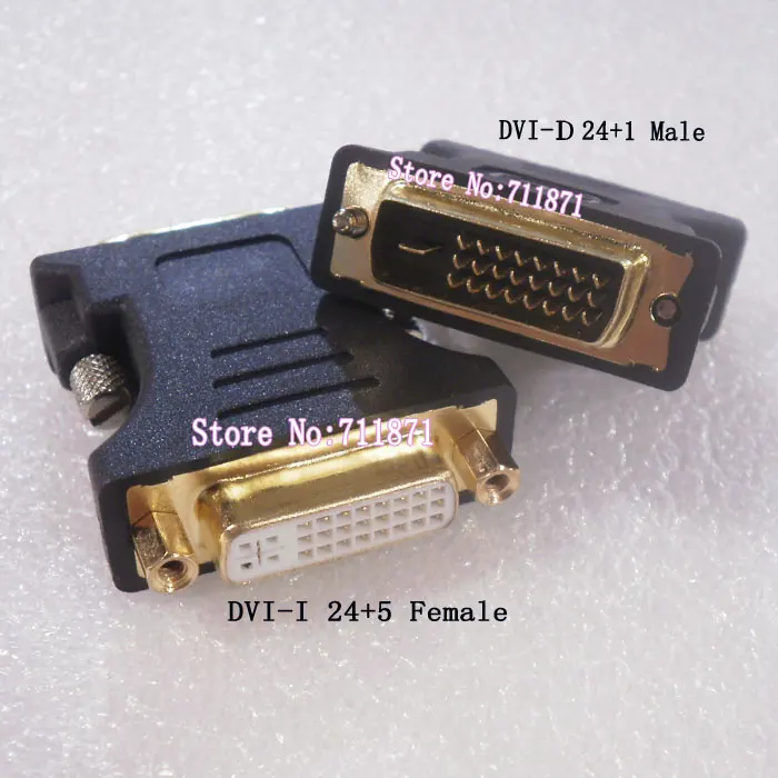 24+1 Male 24+5 Female DVI Adapter DVI-D to DVI-I  Connector  24+5 to 24+1 Female to Male DVI Convert joint