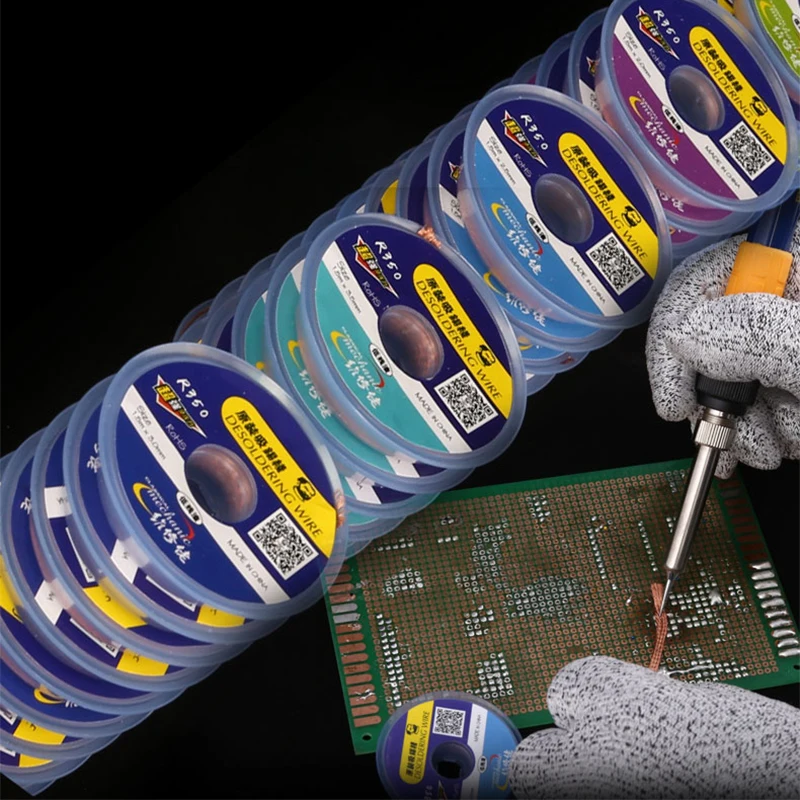 MECHANIC Solder Wick Remover 1.5/2.0/2.5/3.0/3.5mm Environmentally Desoldering Wire Braid BGA Soldering Repair Tools