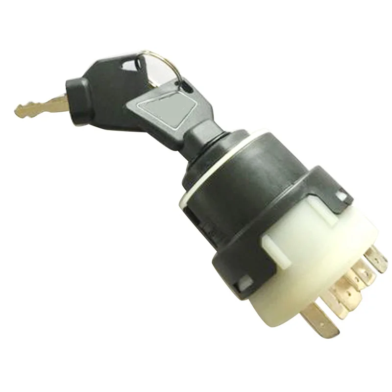 SINOCMP Ignition Switch with 2 Keys for JCB200/220