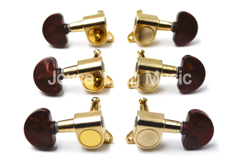 Niko Gold Acrylic Semicircle Acoustic Guitar Tuning Pegs Tuners Machine Head 3L+3R Free Shipping Wholesales