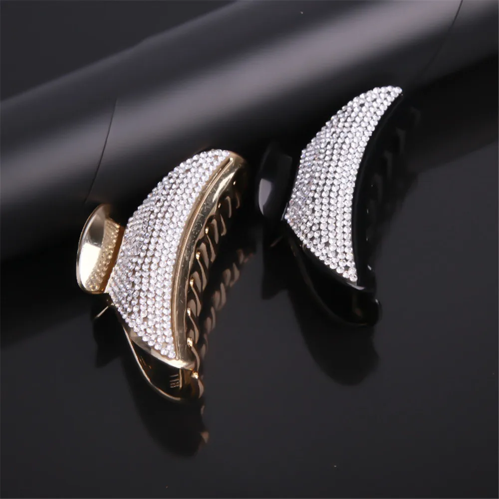 2022 New Large Hair Claw Elegant Full Crystal Women Hairs Clip Hairpin Rhinestone Clamp Styling Accessories