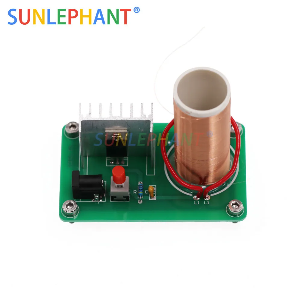 9V-12V Mini Music Tesla Coil 15W Plasma Speaker Tesla Arc Generator Wireless Transmission Electronic Diy