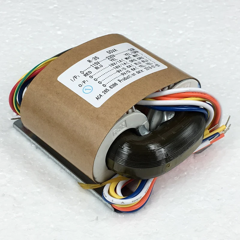 115 V – 230 V, 30 W, 35 W, 50 W, R-Core-Transformator, Dual-Ausgang für Röhrenverstärker, Vorverstärker, AMP-Decoder, DAC, CD-Player – Detail 3