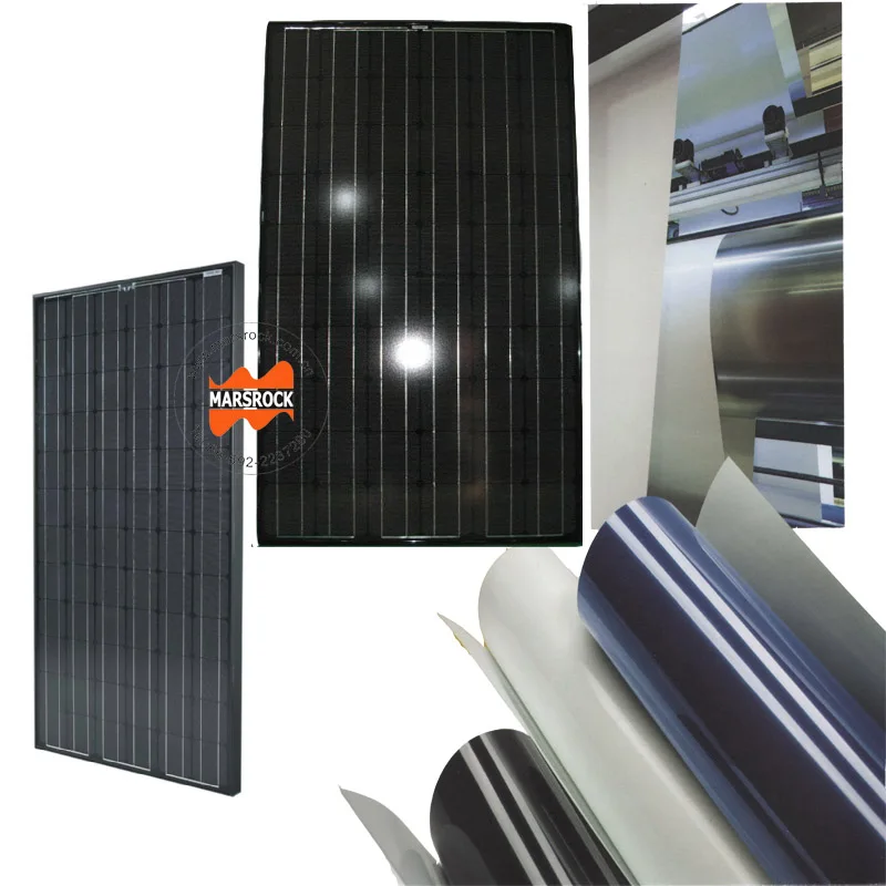 10 Meter/Lot 1100mm Width 0.3mm Thickness Black TPT Back Sheet for Making Solar Panel, Solar TPT Back Sheet Laminated Material