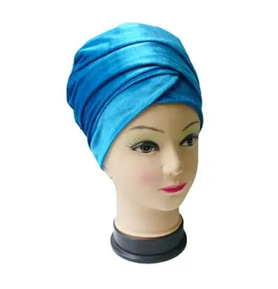 2019 Women Headwear Velvet Headwrap Women Earwarmers Scrunchy Twist Hair Band Turban Bandana Bandage Hijab Head Wrap Tie India