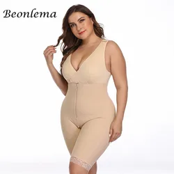 Beonlema Women Shapewear Plus Size Slimming Bodysuit Butt Lifter Body Shaper 6XL Open Crotch Female Shapers Tummy Modeling Faja