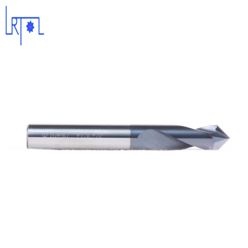 3 4 5 6 8 10 12 14*50 60 75mm solid tungsten carbide  Spotting Drill bit  90 angle chamfer cutter cnc  bits