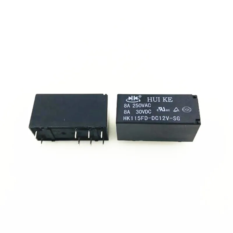 

HOT NEW 12V relay HK115FD-DC12V-SG HK115FD-12VDC-SG HK115FDDC12VSG DC12V 12VDC 12V 8A 250VAC 8PIN