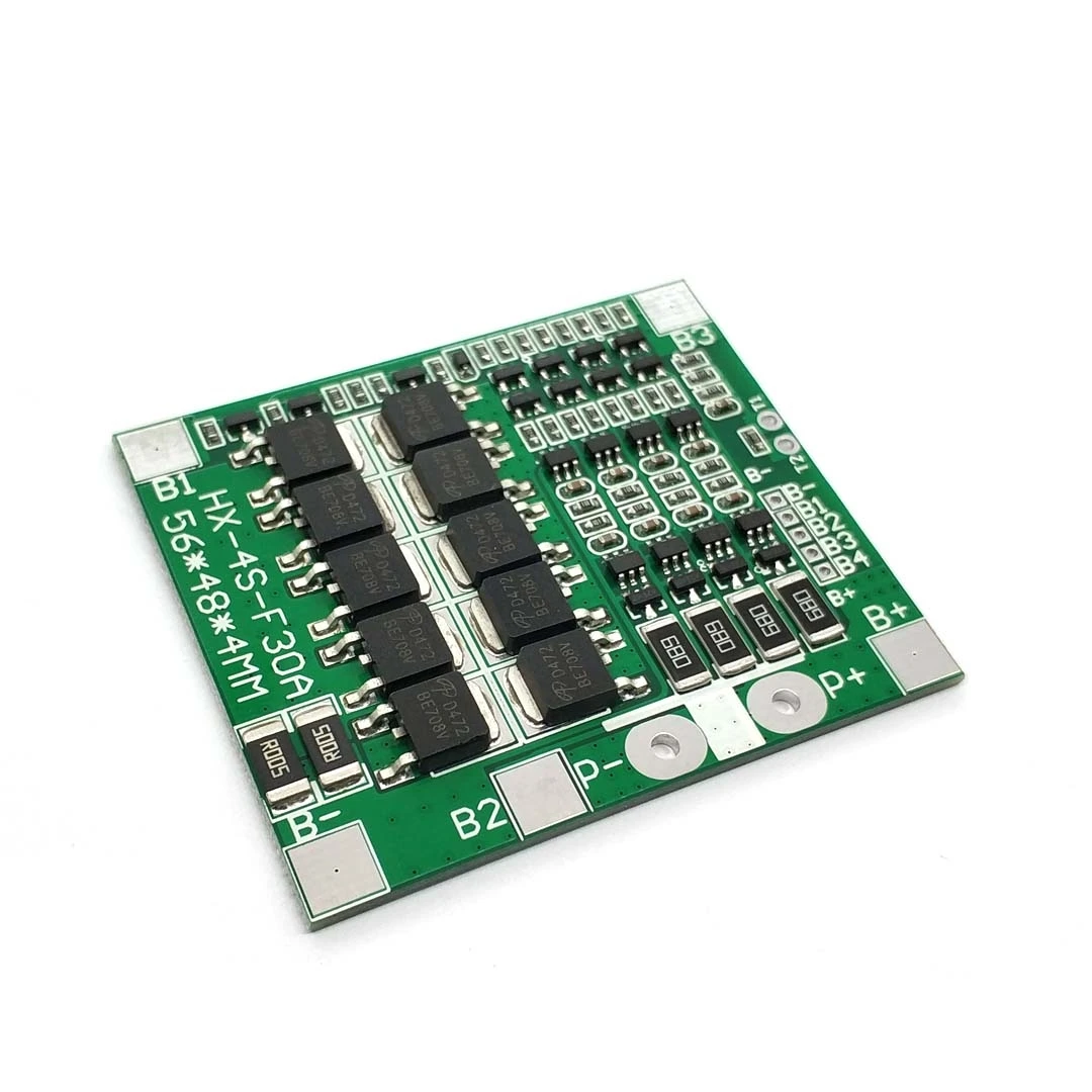 4S 30A 14.8V litowo-jonowy akumulator litowy 18650 BMS pakiety zabezpieczenie płytki obwodu drukowanego bilans układy scalone moduł elektroniczny