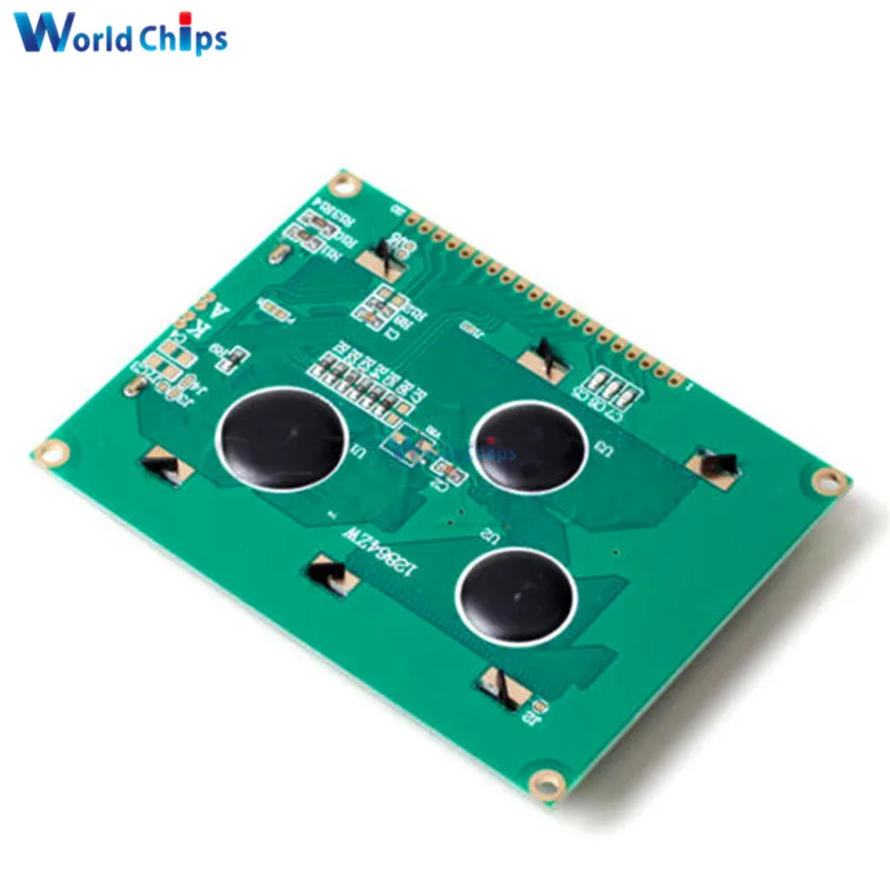 12864 128X64 Dots Graphic Display Lcd Modulo Giallo Verde Colore Retroilluminazione Display a Cristalli Liquidi per Arduino Raspberry Pi