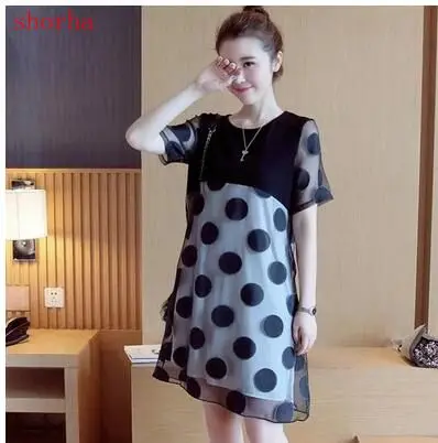 

Summer Maternity Clothing Cotton Maternity Dress Chiffon Dress Gestante Dresses for Pregnant Women Hit Color Pregnancy Clothes