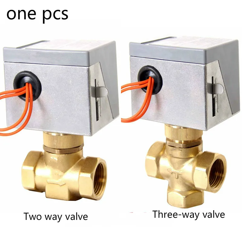 

220v 2 way 3 way electrical valve wires for solar water air conditional fan coil water DN15-DN25