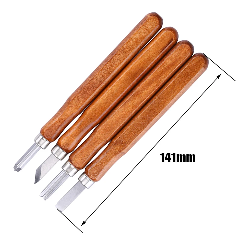 4pcs/lot Wood Carving Knife Chisel Woodworking Tools Carpenter Tools Fruit Food Crafts Arts Sculpture Scalpel Engraving Knife