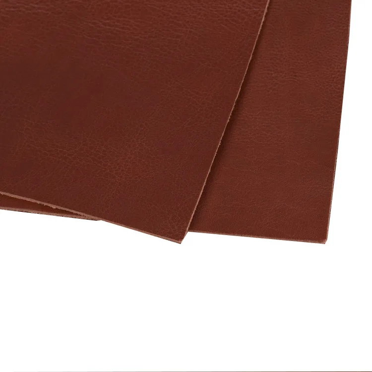 2pcs DIY leather craft making  full-grain wrestling cattle hide leather with brown thick 2.2mm 22x30cm