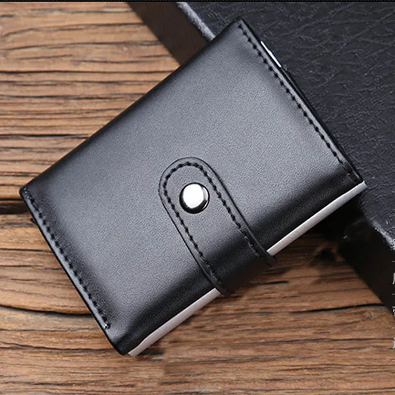 

Maideduod 2019 Men And Women Genuine Leather Credit card Case Pocket Box Business ID Card Holder Cover Birthaday Gifts