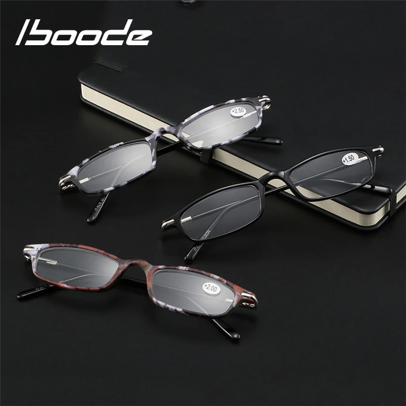 

iboode Small Square Frame Reading Glasses 2022 Hot Ultralight Presbyopic Eyewear With Diopter +1.0 1.5 2.0 2.5 3.0 3.5 Reader