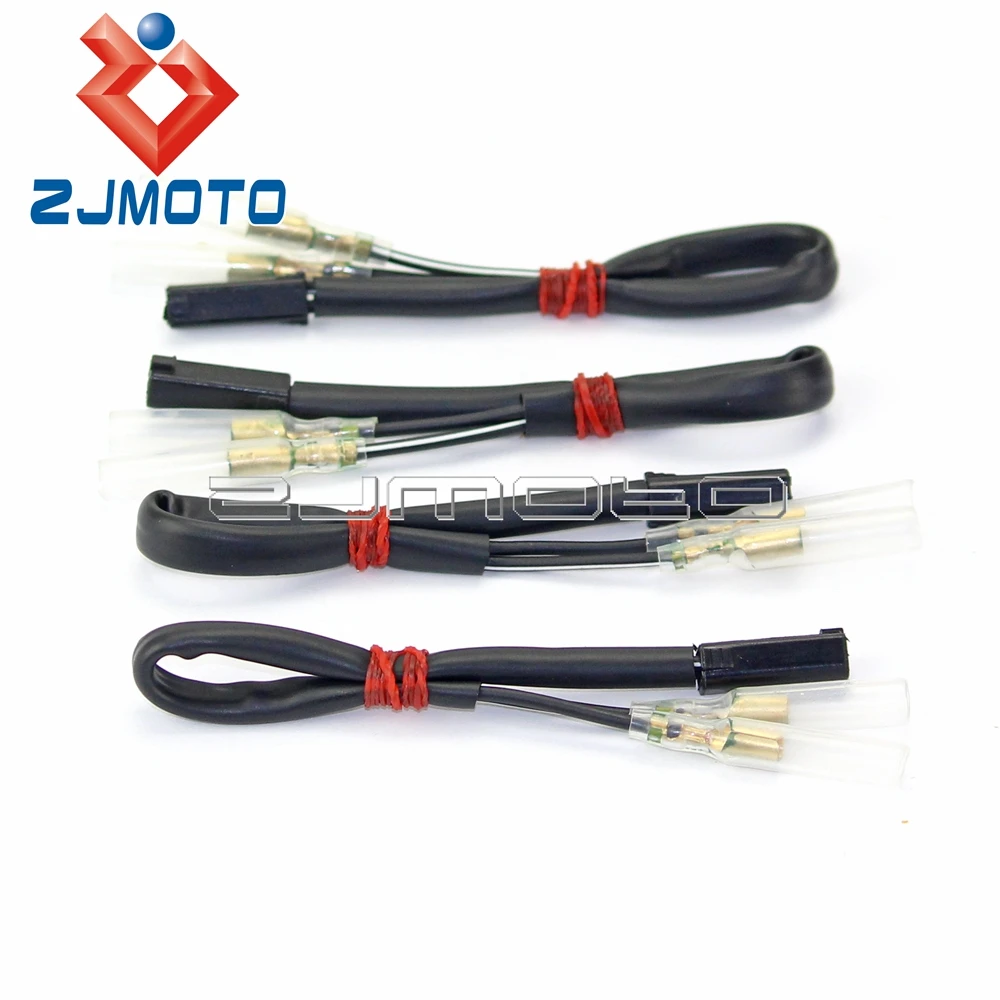 OEM Turn Signal Wiring Adapter Plug Harness Connectors 2-wire For Suzuki GSXR 650F DL1000 SV1000 TL1000R Bandit M109R 1300