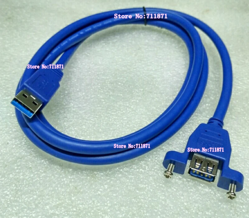 Cabo de extensão usb3.0, de alta velocidade, com parafuso macho para fêmea, e fêmea, buraco da linha usb3.0, cabo de linha