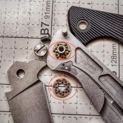 Ceramic Caged Bearings - 1 Pair - with Ceramic Balls Make knives Parts & Accessories Folding knife IKBS Bearing