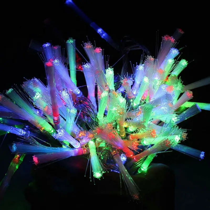 33FT 10M 80LEDs Fiber Optical Light Fairy string LED lamp 8 modes for Christmas/Xmas/wedding tree decoration-4 colors optional