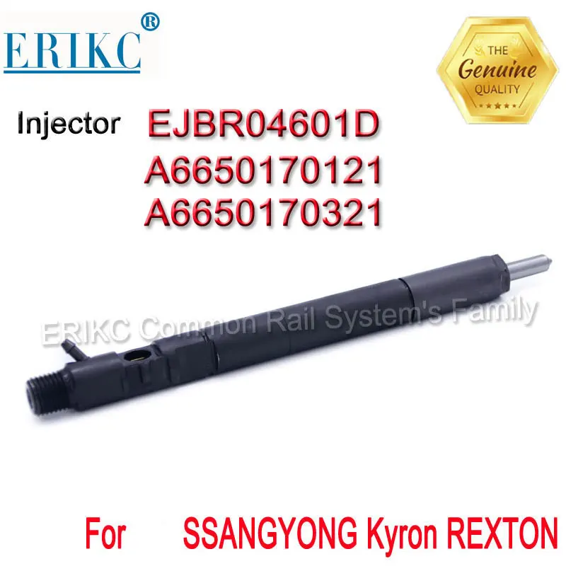 

A6650170121 ERIKC EJBR04601D Diesel Common Rail Fuel injector EJBR0 4601D OEM for SSANGYONG Kyron REXTON 2.7 Euro 3 A6650170321