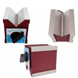 1pcs Magnetic V-stage magnet triangle stage WEDM magnet base switching magnet 7K strong magnet fixer