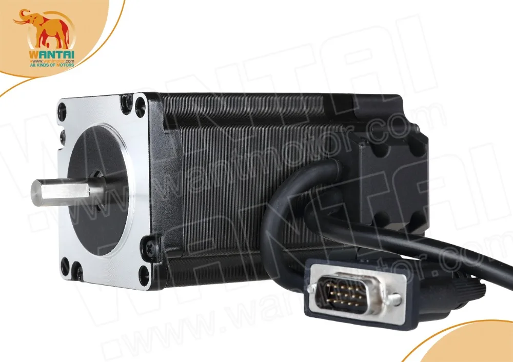 easy servo Wantai 4-Lead Nema23 closed loop stepper motor, 57HBM20-1000  4A 210N-cm(300oz-in) +servo driver CNC  Machine