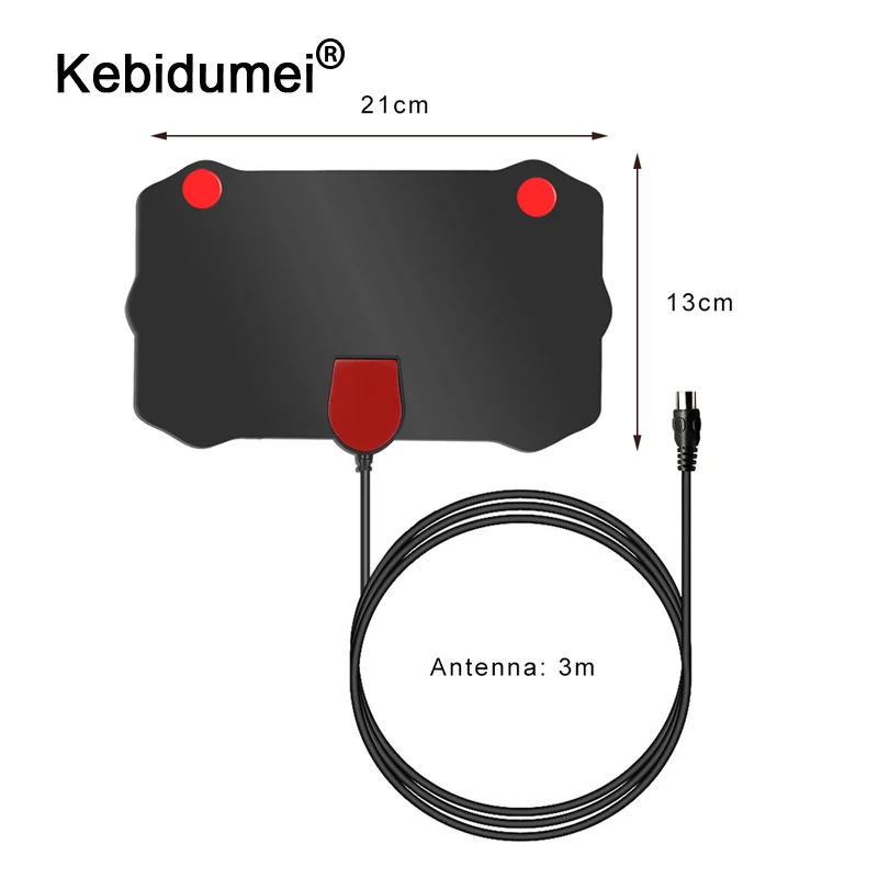 Kebidumei-デジタルtvアンテナ,4k,8k,hdtv,屋内,vhf (172-240mhz) およびuhf (470-860mhz),半径,サーフフォックス,hd,ミニ空中アンテナ