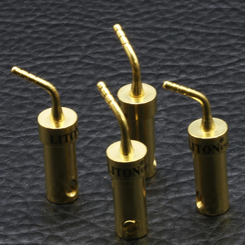 مرحبا نهاية 4 قطعة Liton كابل مكبر الصوت دبوس موصلات الموز المقابس Hifi مكبر صوت أمبير كابلات الموصلات التوصيل محول مأخذ التوصيل