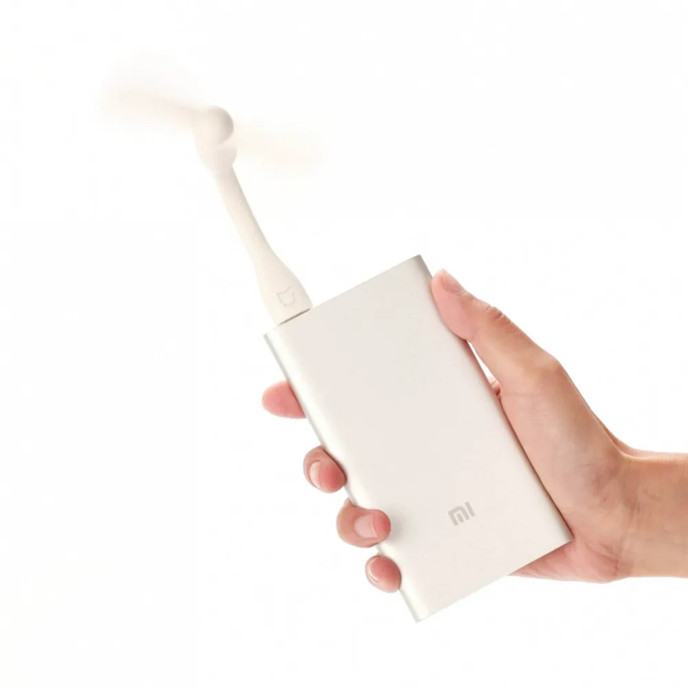 Asli Xiaomi Mijia Mini Portable Kipas Angin USB Fleksibel Ukuran Kecil Fan untuk Power Bank untuk Laptop Perangkat USB