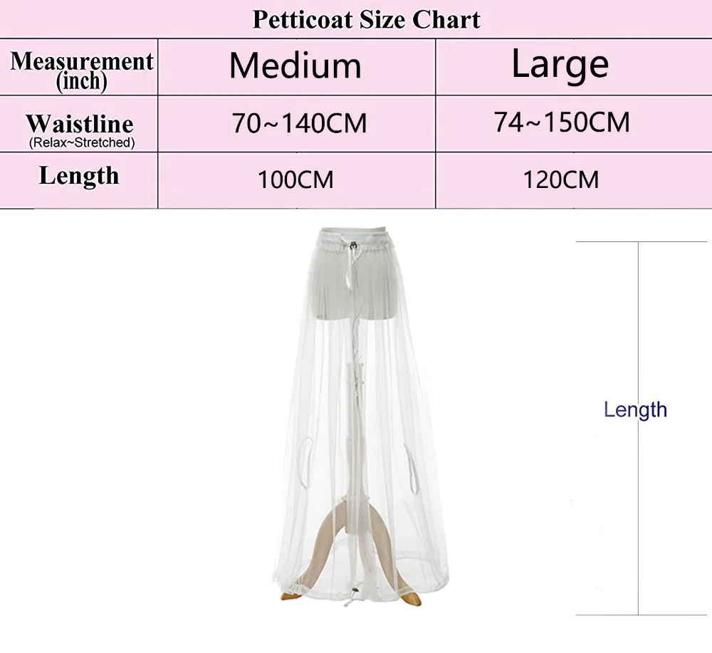 Free Shipping In Stock Bridal Petticoat Gather Skirt Slip Toilet Petticoat Save Wedding Dress From Toilet Water 2021 Buddy