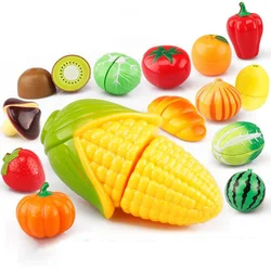 1PC Educational Cooking Simulation Miniature Food Model Fruits and Vegetables Pretend Play Kitchen Toys for Kids Children Girl