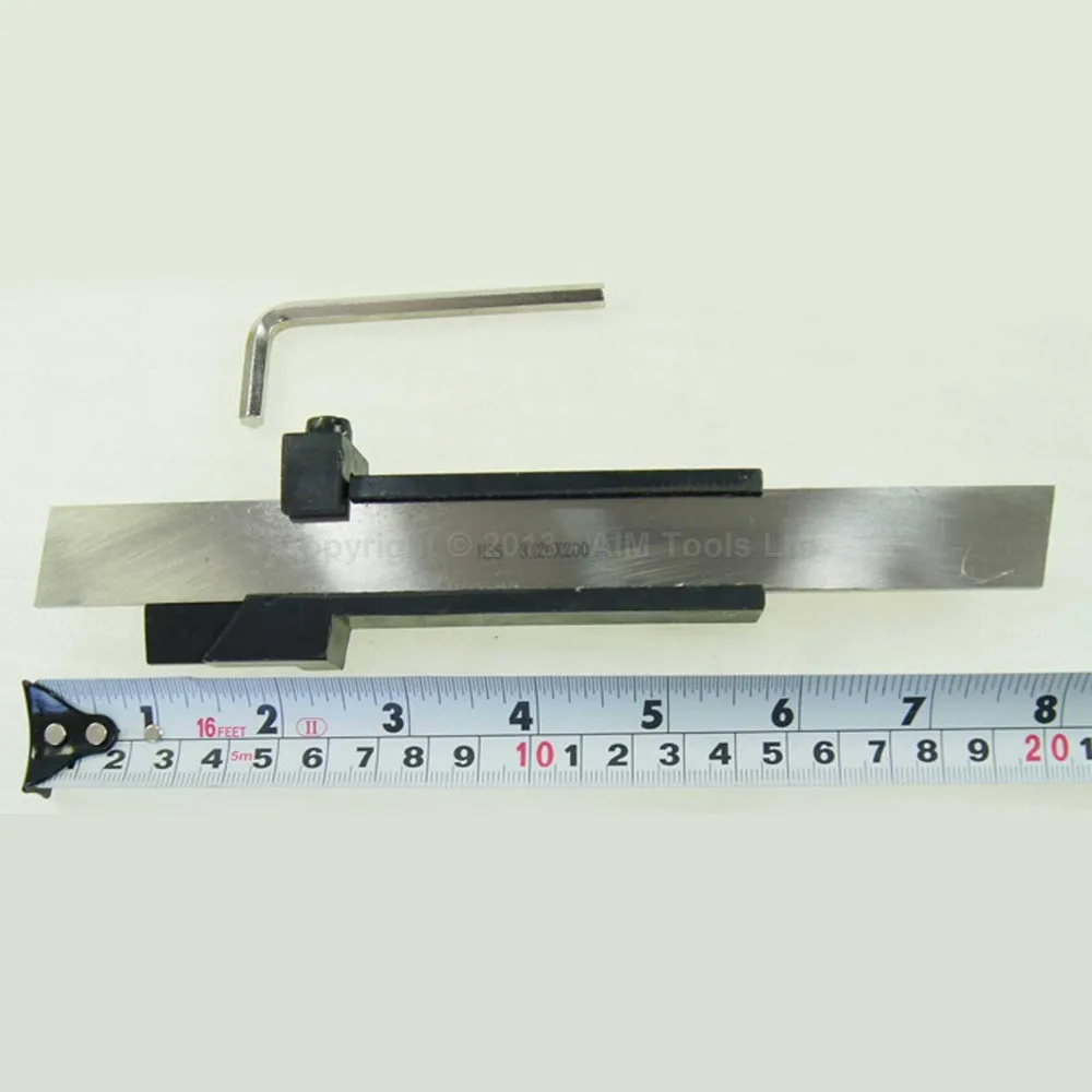 2x12mm Lathe Parting Cutting Milling Tool Holder with 5 Blades 200mm