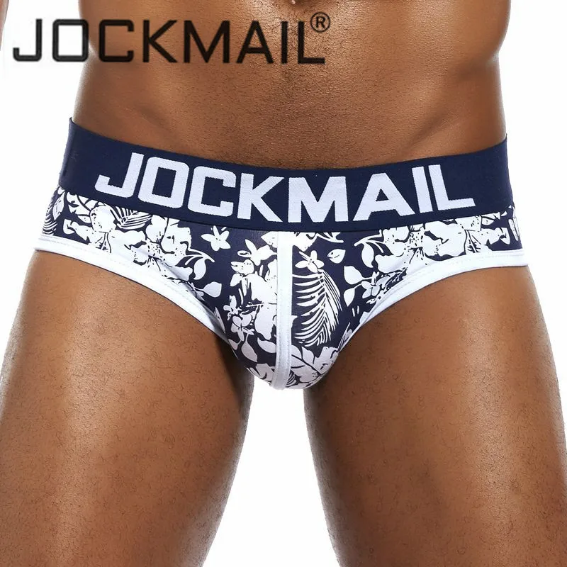 JOCKMAIL Brand Low Waist Sexy Men Underwear Briefs Gay Penis Pouch Wonderjock Men Bikini Brief panties Man Sleepwear Cotton