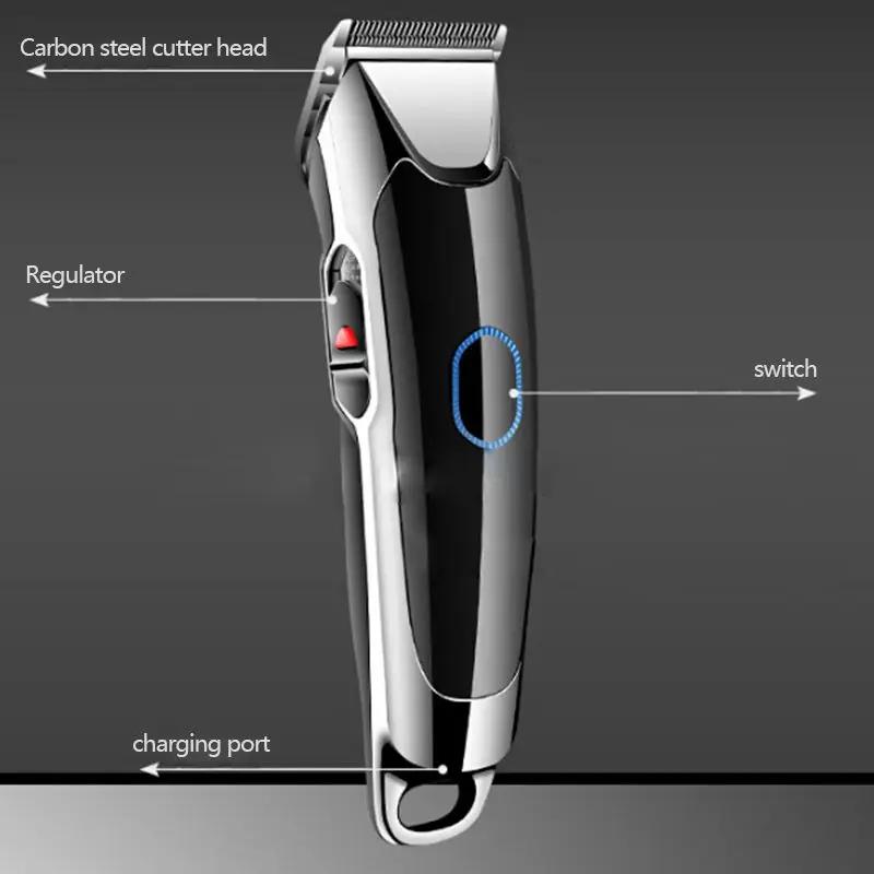 Electric Clipper Hair Trimmer Men's Hair Trimmer Ultra-quiet Whole Body Washing Hair Clipper Push Electric Scissors