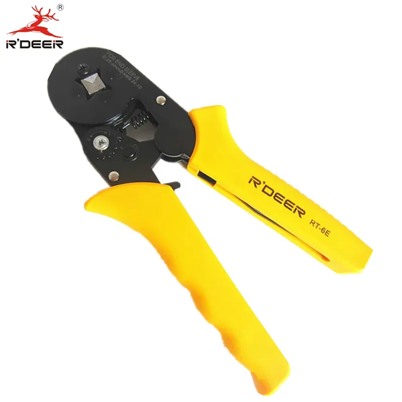 RDEER Crimping Pliers Adjustable Crimping Tool Press Cutting Plier Terminal Wire Stripper Electrician Multifunctional Hand Tools